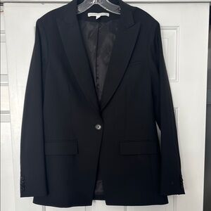 Veronica Beard Black Single-Button Blazer